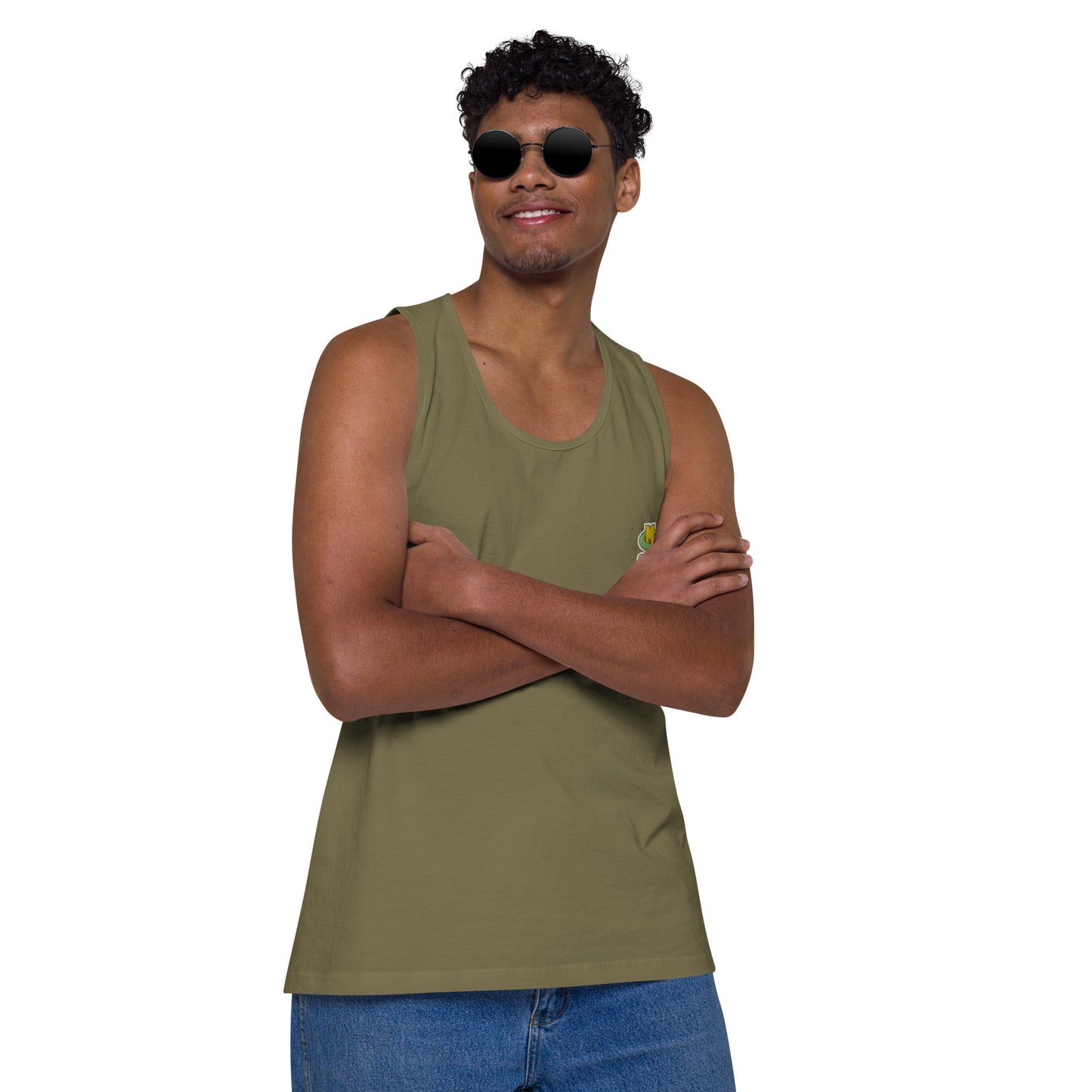 Premium Embroidered Tank Top (Men's)
