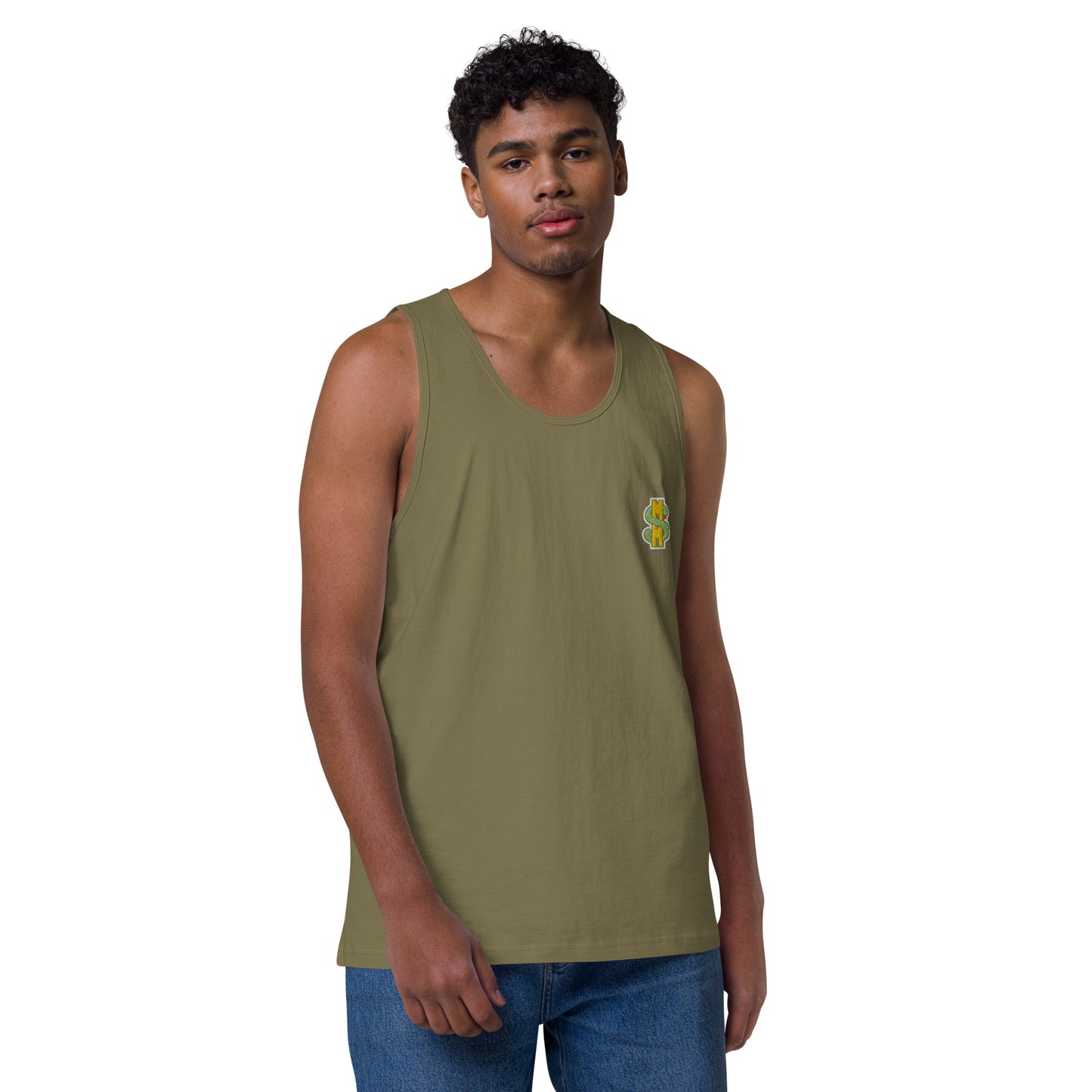 Premium Embroidered Tank Top (Men's)