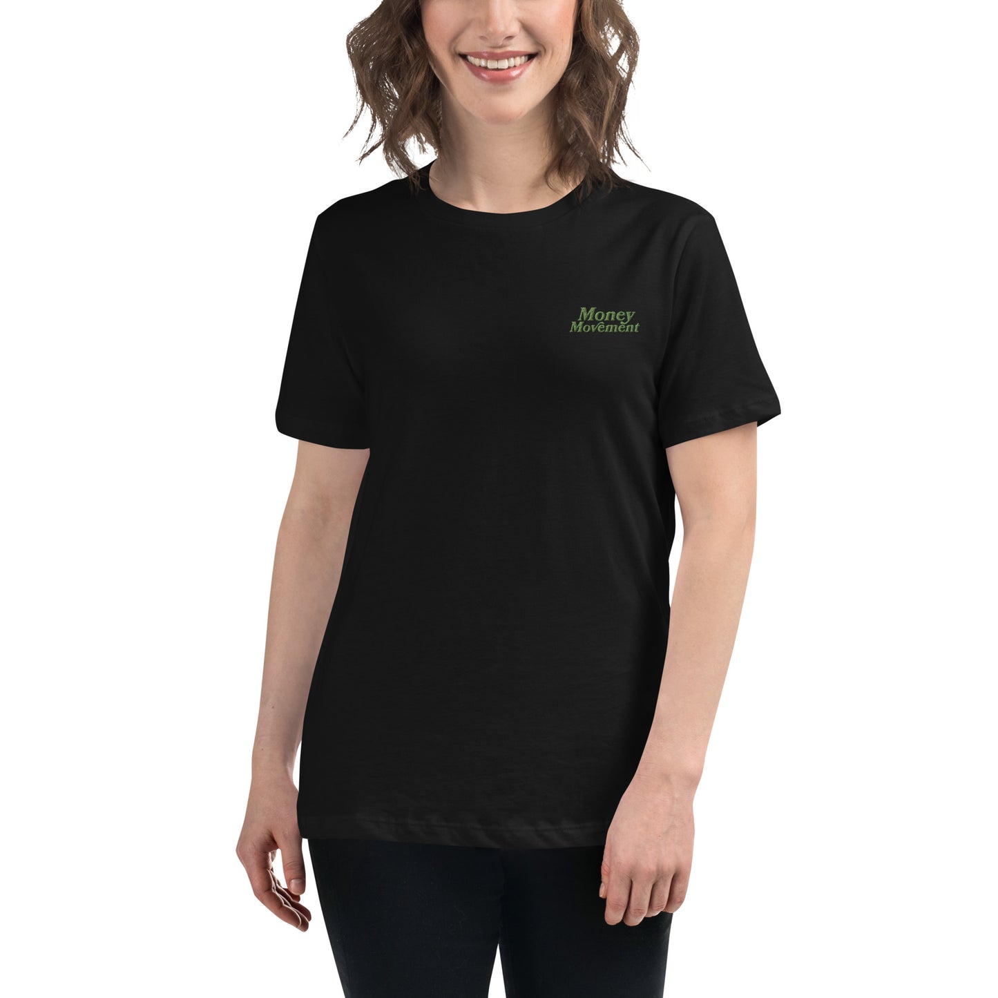 Premium Embroidered Relaxed-fit T-shirt (Women's)