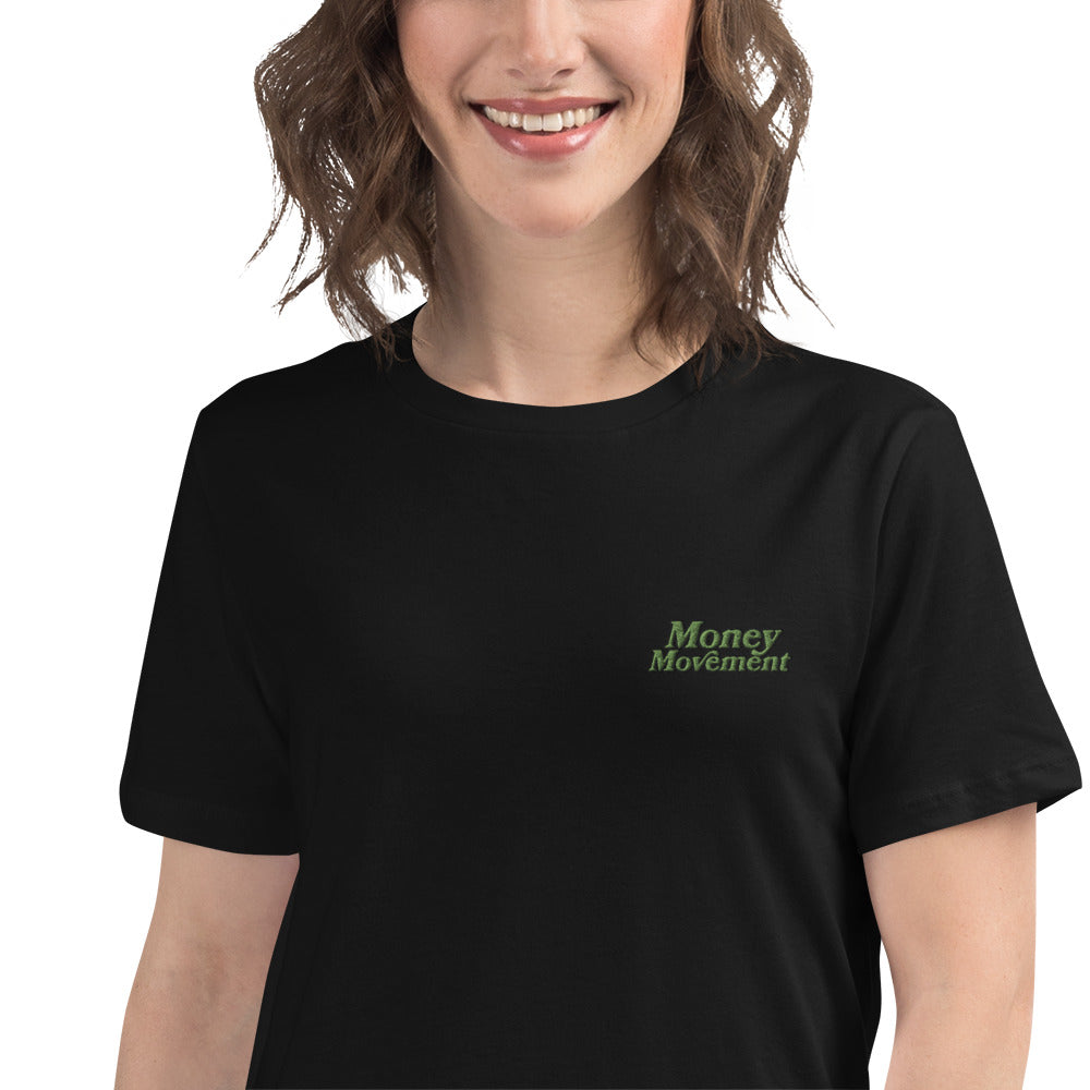 Premium Embroidered Relaxed-fit T-shirt (Women's)