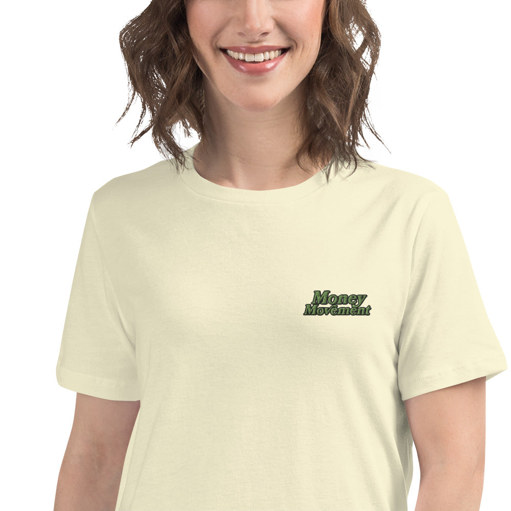 Premium Embroidered Relaxed-fit T-shirt (Women's)