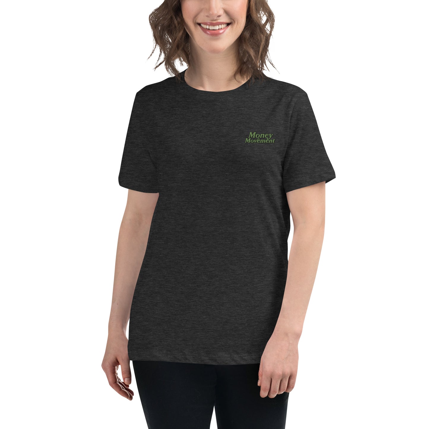 Premium Embroidered Relaxed-fit T-shirt (Women's)