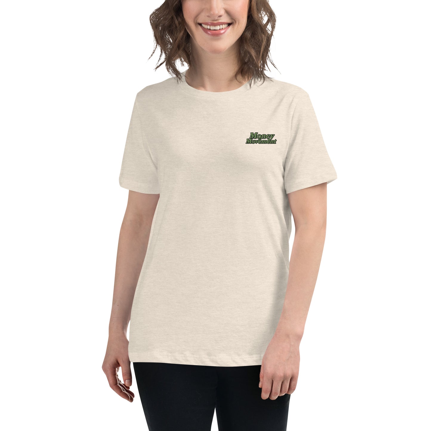 Premium Embroidered Relaxed-fit T-shirt (Women's)