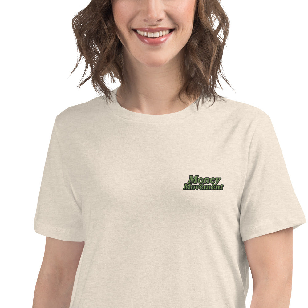 Premium Embroidered Relaxed-fit T-shirt (Women's)