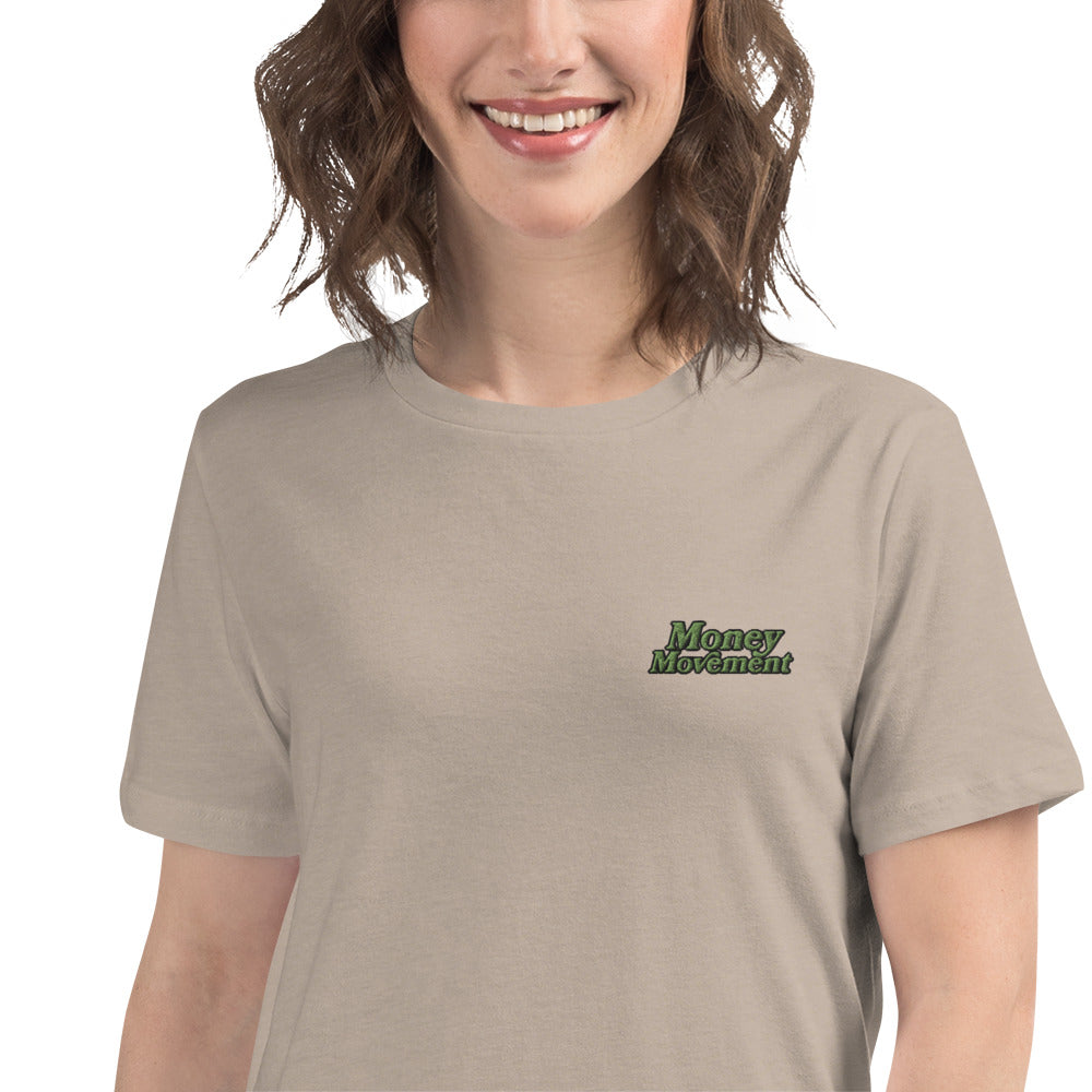 Premium Embroidered Relaxed-fit T-shirt (Women's)