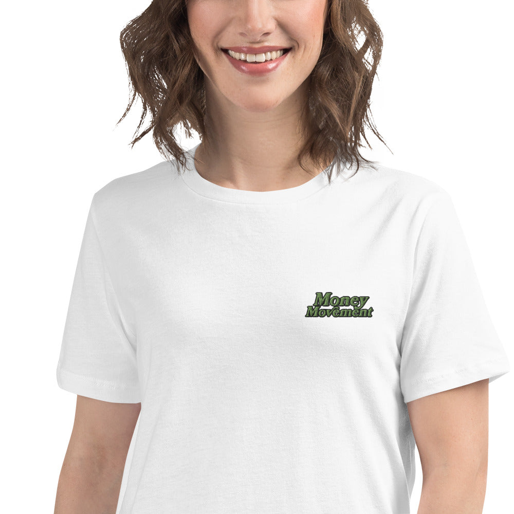 Premium Embroidered Relaxed-fit T-shirt (Women's)